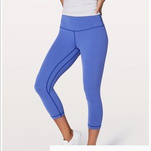 EUC Lululemon Align Crop Moroccan Blue